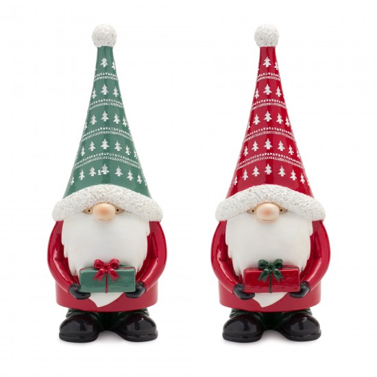 Gnome (Set Of 2) 12"H Resin