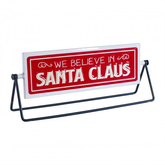 Reversable Christmas Sign (Set Of 2) 12.75"L x 4.75"H Iron