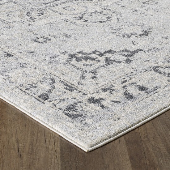 Totti Capricorn Cream/Gray 3x5 Oriental Rug