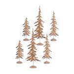 Tree (Set Of 6) 17"H, 22"H, 29"H Metal