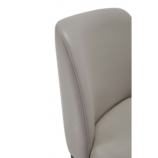 Serena Faux Leather Dining Chair in Light Grey