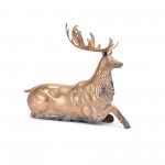 Deer (Set Of 4) 16.5"L x 14"H, 13"L x 22"H Metal