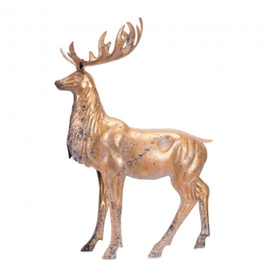 Deer (Set Of 4) 16.5"L x 14"H, 13"L x 22"H Metal