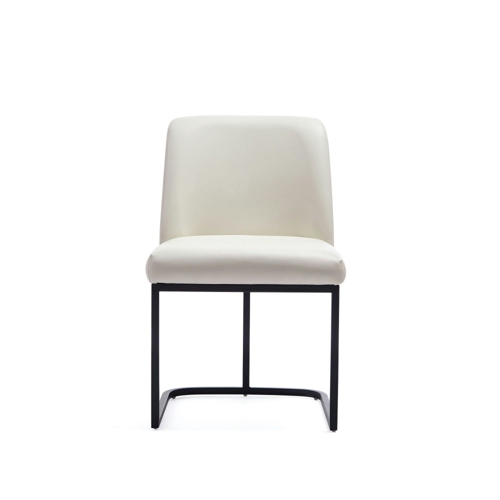 Serena Faux Leather Dining Chair in Cream Serena Faux Leather Dining Chair in Cream