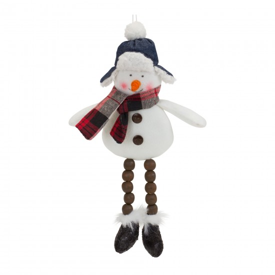 Snowman Ornament (Set Of 6) 10"H Polyester