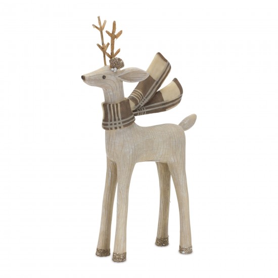 Deer (Set Of 2) 8.25"H, 11.75"H Resin