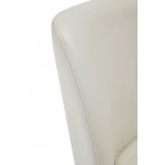 Serena Faux Leather Dining Chair in Cream (Set of 2)