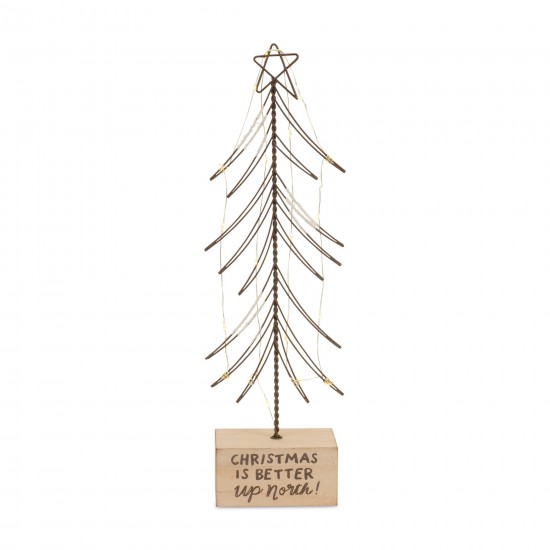 Led Christmas Tree (Set Of 3) 17.75"H, 18.75"H, 18.75"H Mdf
