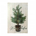 Tree Plaque (Set Of 2) 7.75"L x 11.5"H Mdf/Wood