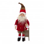 Santa (Set Of 2) 25.25"H Polyester/Resin