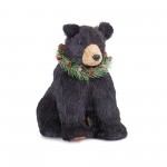 Bear W/Wreath (Set Of 2) 13"L x 7.5"H, 8.75"L x 11.75"H Sisal