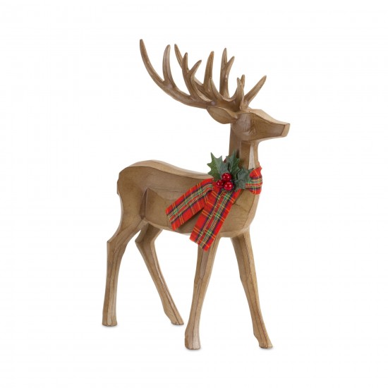 Deer (Set Of 2) 6.75"H, 13.75"H Resin