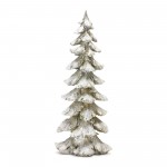 Tree (Set Of 4) 6.5"H, 9"H, 13.25"H, 18"H Resin, Silver