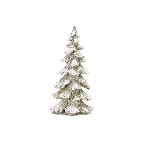 Tree (Set Of 4) 6.5"H, 9"H, 13.25"H, 18"H Resin, Silver