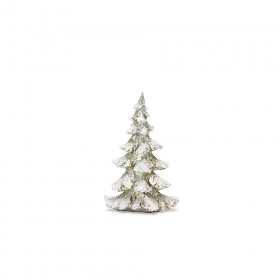 Tree (Set Of 4) 6.5"H, 9"H, 13.25"H, 18"H Resin, Silver