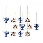 Hanukkah Ornament (Set Of 12) 4.25"H Resin