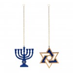 Hanukkah Ornament (Set Of 12) 4.25"H Resin