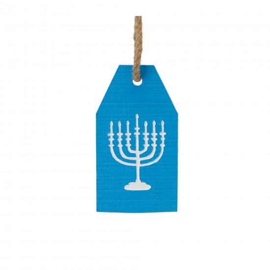 Hanukkah Tag Ornament (Set Of 6) 5"H, 5"H, 7"H Resin