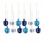 Hanukkah Dreidel Ornament (Set Of 12) 4.5"H Resin