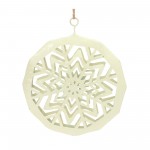 Snowflake Ornament (Set Of 8) 7.5"H Metal