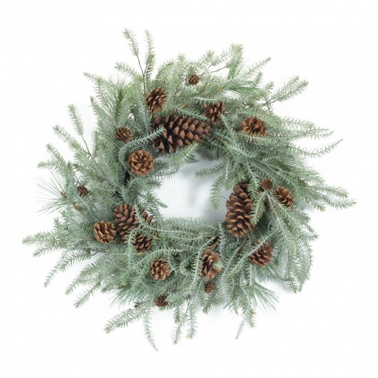 Pine Wreath 24.5"D Plastic