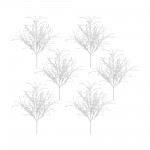 Glitter Bush (Set Of 6) 24"H Plastic