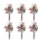 Icy Twig/Cone/Berry Bundle (Set Of 6) 17.25"H Plastic