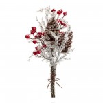 Icy Twig/Cone/Berry Bundle (Set Of 6) 17.25"H Plastic