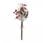 Icy Twig/Cone/Berry Bundle (Set Of 6) 17.25"H Plastic