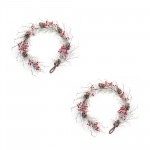 Icy Twig/Cone/Berry Garland (Set Of 2) 5'L Plastic