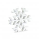 Snowflake (Set Of 12) 6.5"H, 9.25"H Wood