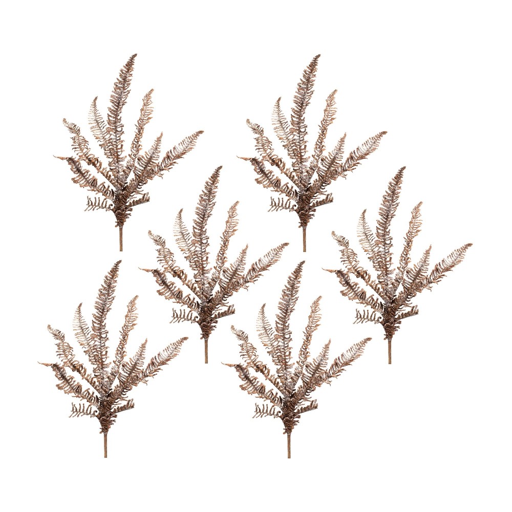 Icy Fern Spray (Set Of 6) 29"H Plastic