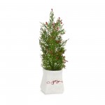 Potted Tree (Set Of 2) 14.25"H, 16.5"H Plastic