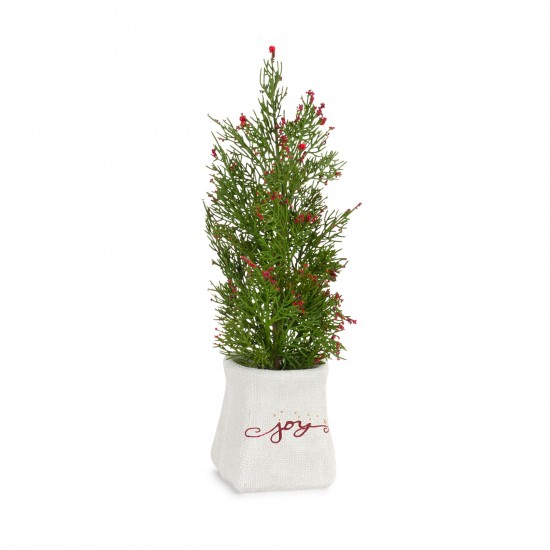 Potted Tree (Set Of 2) 14.25"H, 16.5"H Plastic