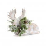 Moose (Set Of 2) 11.75"L x 9"H, 12"L x 12.5"H Resin