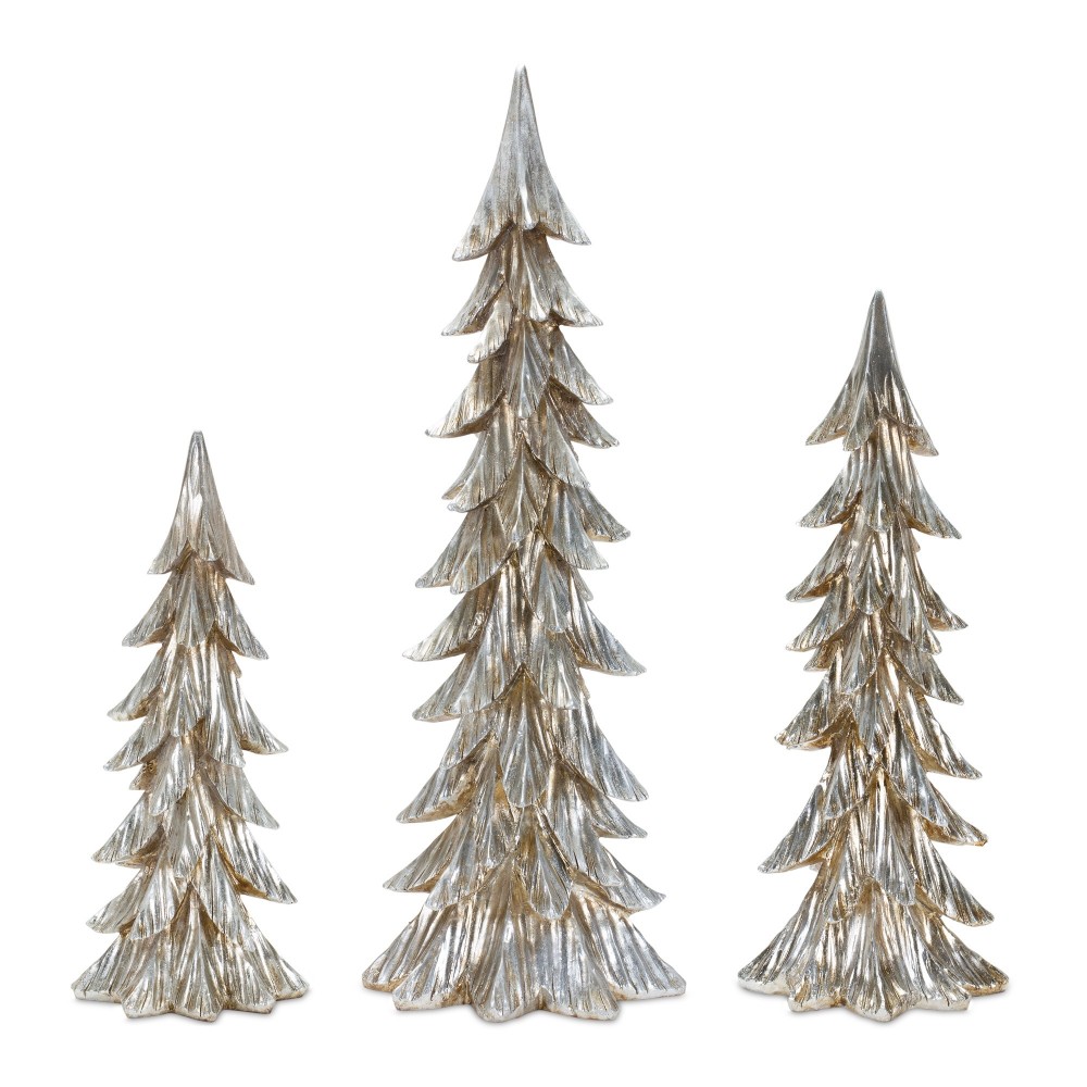 Tree (Set Of 3) 14.75"H, 18.75"H, 26.75"H Resin