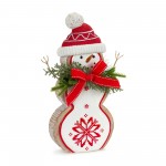 Snowman (Set Of 2) 8.5"H, 10.25"H Resin