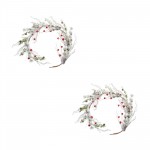 Snow Pine Garland W/Sleigh Bells (Set Of 2) 5'L Plastic