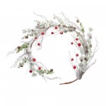 Snow Pine Garland W/Sleigh Bells (Set Of 2) 5'L Plastic