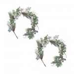 Pine And Eucalyptus Garland (Set Of 2) 5'L Plastic