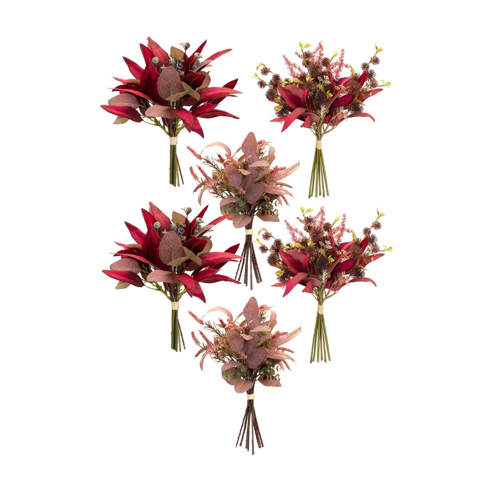 Fall Bundle (Set Of 6) 14.25"H, 17"H, 20.5"H Polyester Fall Bundle (Set Of 6) 14.25"H, 17"H, 20.5"H Polyester