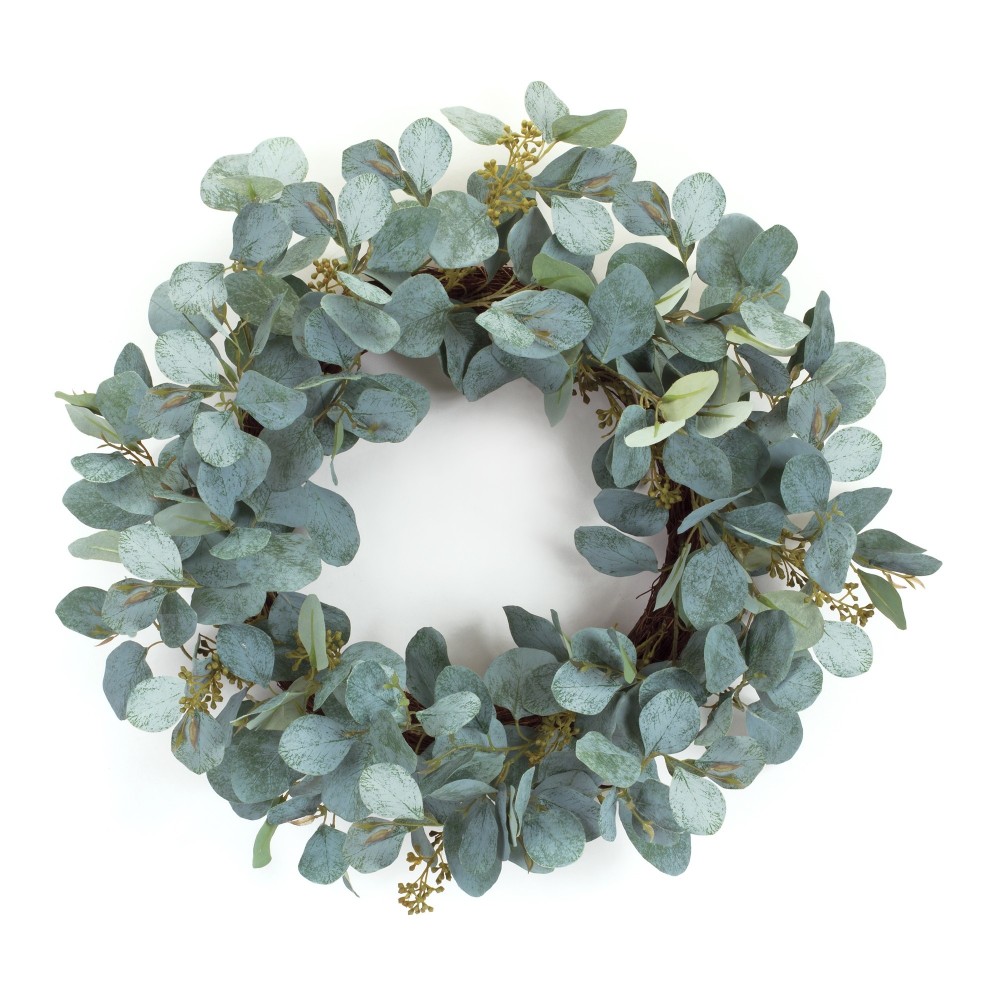 Eucalyptus Wreath 20"D Fabric