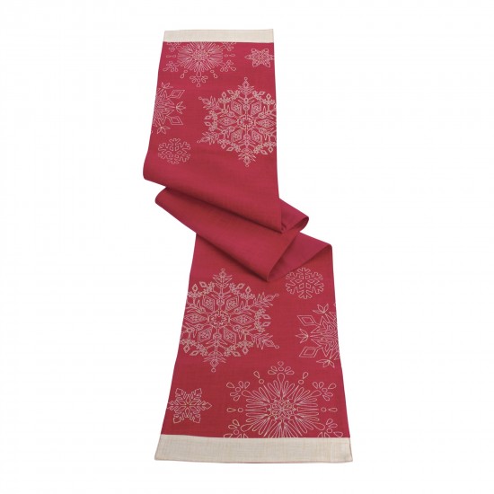 Snowflake Table Runner 72"L x 13"S Polyester