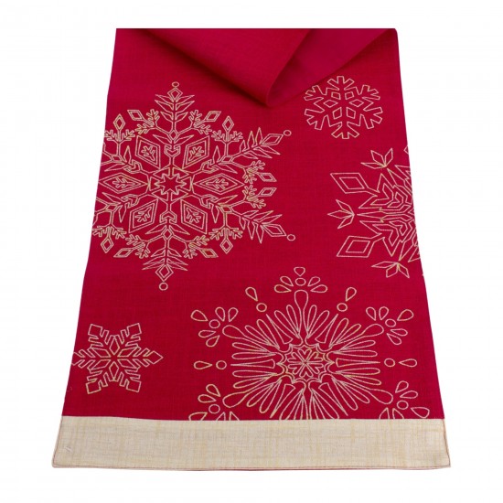 Snowflake Table Runner 72"L x 13"S Polyester