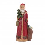 Santa (Set Of 2) 13"H Resin, Red, White