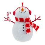 Snowman Ornament (Set Of 6) 3.5"H Resin