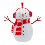 Snowman Ornament (Set Of 6) 3.5"H Resin