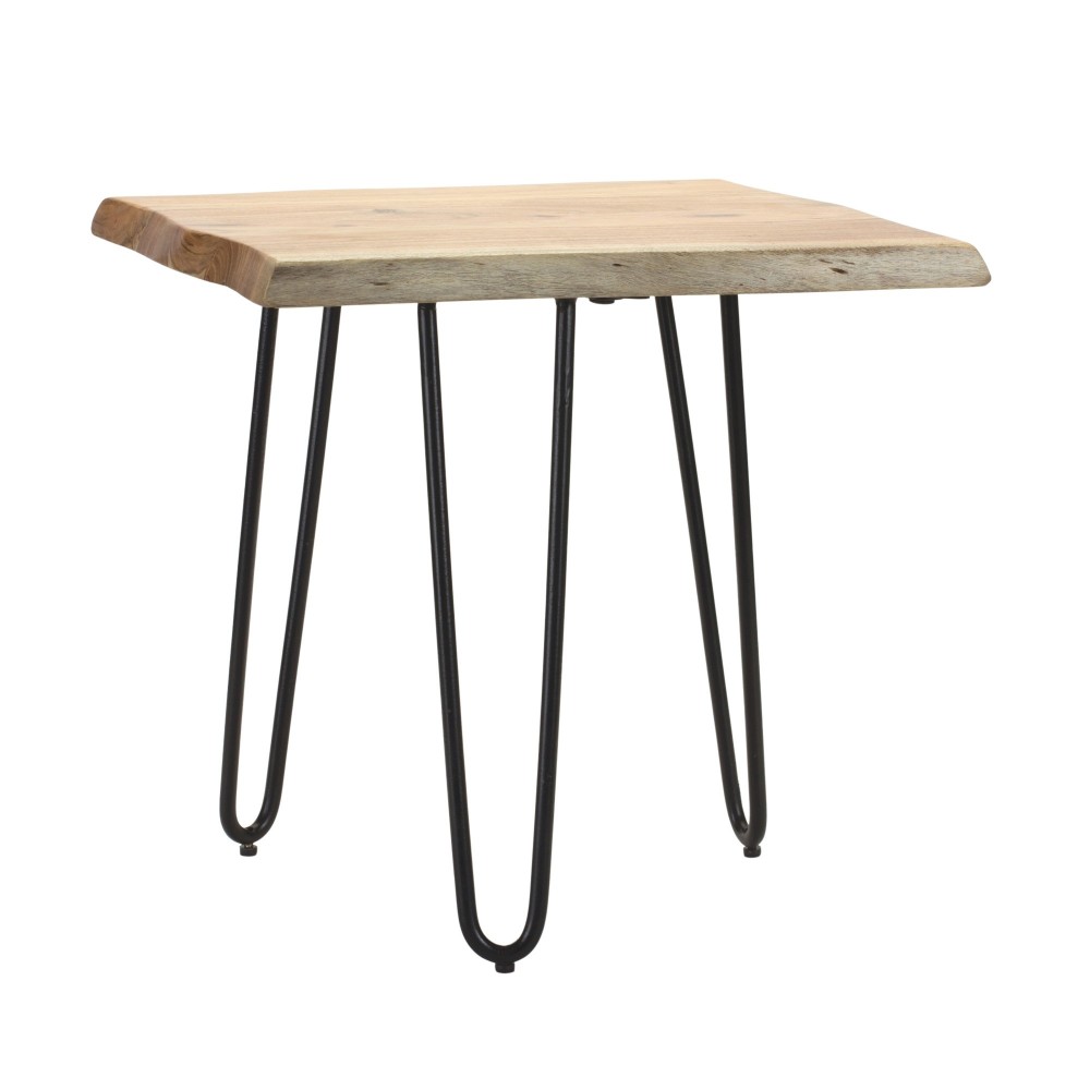 Stool 18"L x 14.75"W x 17.75"H Iron/Wood Stool 18"L x 14.75"W x 17.75"H Iron/Wood