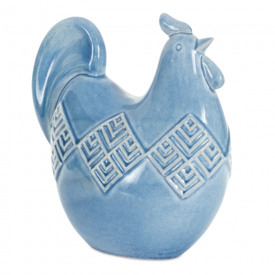 Chicken (Set Of 2) 5.75"H, 8.25"H Ceramic