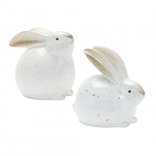 Bunny (Set Of 4) 5.5"H, 6"H Terra Cotta